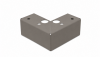 Poten set - 5 cm hoog Taupe