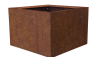 Bloembak vlak - 90x90x60 cm Corten