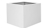 Bloembak vlak - 90x90x60 cm Wit