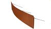 Borderpaneel Flex 56 cm + toebehoren - 220x56x3.5 cm (LxHxB) Corten