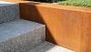 Overzetprofiel muurelement Recht 150x30x12.8 cm - Corten