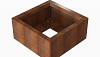 Plantenbak Module+ Corten 60x60x28 cm