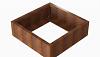 Plantenbak Module+ Corten 90x90x28 cm