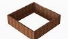 Plantenbak Module+ Corten 150x150x42 cm