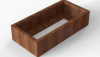 Plantenbak Module+ Corten 120x60x28 cm