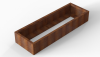 Plantenbak Module+ Corten 180x60x28 cm