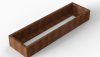 Plantenbak Module+ Corten 210x90x28 cm