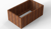 Plantenbak Module+ Corten 150x90x56 cm