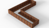 Bloembak Module+ L-vorm 60x210x210x28 cm