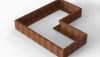 Bloembak Module+ L-vorm 90x180x180x28 cm