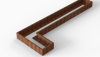 Bloembak Module+ L-vorm 60x420x150x28 cm