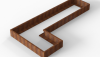 Bloembak Module+ L-vorm 90x360x180x28 cm