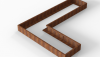 Bloembak Module+ L-vorm 90x360x270x28 cm