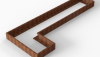 Bloembak Module+ L-vorm 90x450x180x28 cm