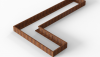 Bloembak Module+ L-vorm 90x450x270x28 cm