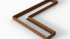 Bloembak Module+ L-vorm 90x450x360x28 cm