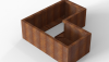 Bloembak Module+ L-vorm 60x120x120x42 cm