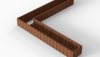 Bloembak Module+ L-vorm 60x360x360x42 cm