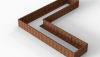 Bloembak Module+ L-vorm 90x360x360x42 cm