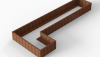 Bloembak Module+ L-vorm 90x450x180x42 cm