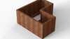 Bloembak Module+ L-vorm 60x120x120x56 cm