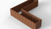 Bloembak Module+ L-vorm 60x240x240x56 cm