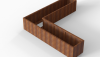 Bloembak Module+ L-vorm 60x270x270x56 cm