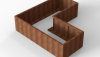 Bloembak Module+ L-vorm 90x210x210x56 cm