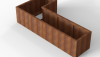 Bloembak Module+ L-vorm 60x120x240x56 cm