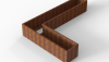 Bloembak Module+ L-vorm 60x330x240x56 cm