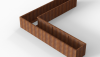 Bloembak Module+ L-vorm 60x330x330x56 cm