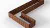 Bloembak Module+ L-vorm 90x450x270x56 cm