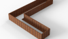 Bloembak Module+ L-vorm 90x450x360x56 cm