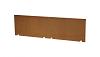 Kantopsluiting Single 300x10 cm - Corten