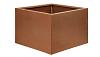 Bloembak vlak - 60x60x40 cm Corten