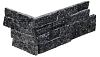 Stone Panels Black Quarzite (40+20)x15x1,5-2,5 cm (1 hoek=1 set)