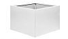 Bloembak vlak - 60x60x40 cm Wit