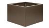 Bloembak vlak - 60x60x40 cm Supra bruin