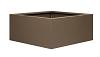 Bloembak vlak - 90x90x40 cm Supra bruin