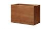 Bloembak vlak - 30x60x60 cm Corten