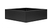 Plantenbak Vlak Grafietzwart 150x150x60 cm