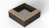 Zitbank - L-vorm 120x120x45.5 cm Douglas