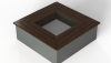 Zitbank - Vierkant 180x180x47 cm Hardhout