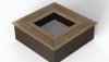 Zitbank - Vierkant 300x300x45.5 cm Grenen waxedwood
