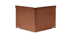 Inwendige hoek Kantopsluiting Single & Single flex 10 cm - Corten