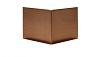 Uitwendige hoek Kantopsluiting Single & Single flex 27.7 cm - Corten