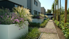 Plantenbak Vlak Wit 90x30x80 cm