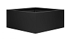 Plantenbak Vlak Grafietzwart 90x90x80 cm