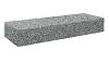 Bloktrede Tibet Dark Grey G654 100x35x15 cm rondom gezaagd en gevlamd, met facet