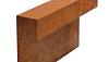 Stapelblok afdek 15x200x5/43 cm Corten